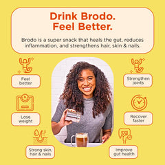 Brodo ready-to-heat broth pouch fits into on-the-go wellness routines.