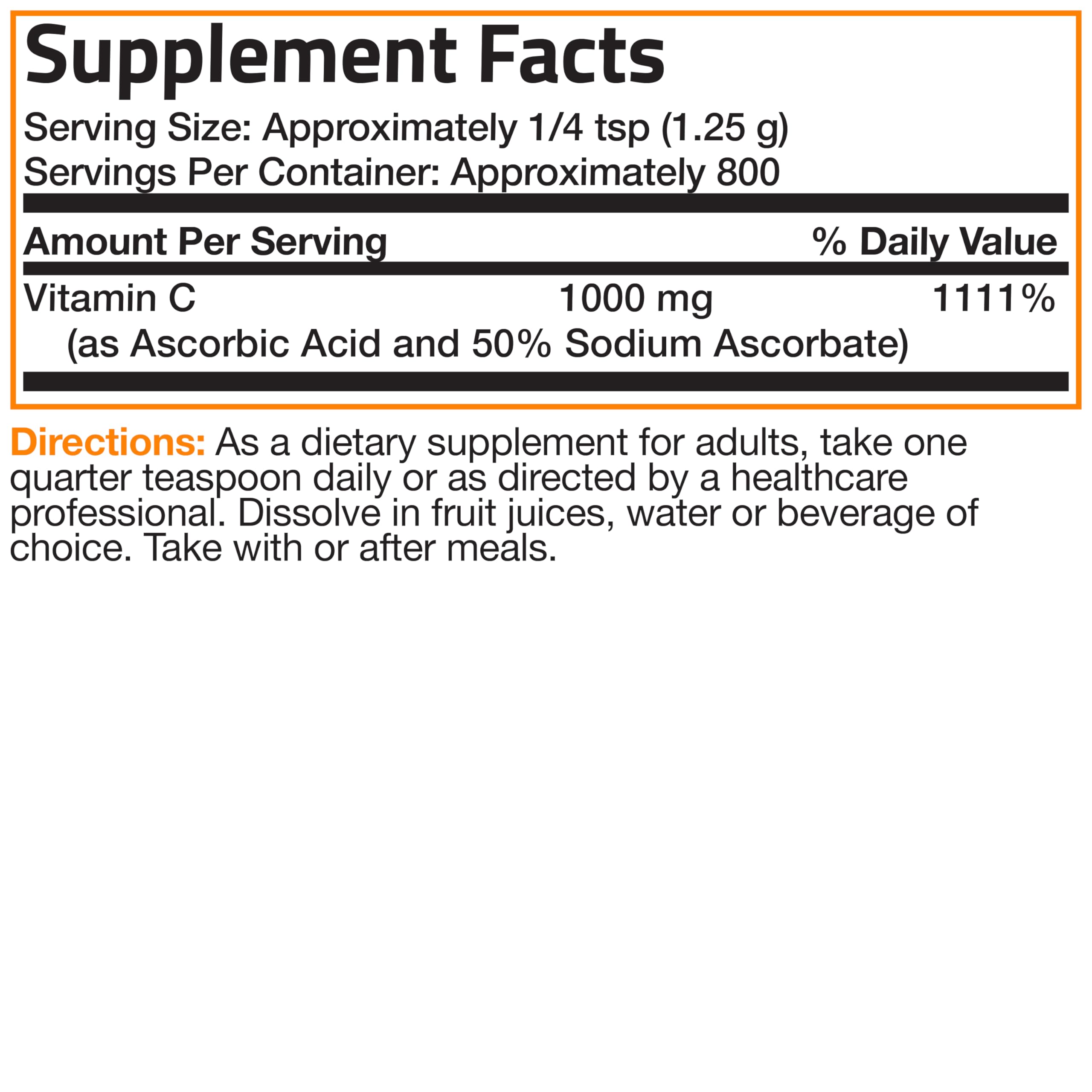 Bronson Buffered Vitamin C Powder on kitchen counter ready for daily use.