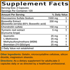 Bronson joint formula in-use setting suggests active daily routines.