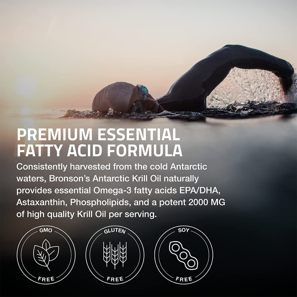 Bronson Omega-3 blend with EPA and DHA supports overall well-being.