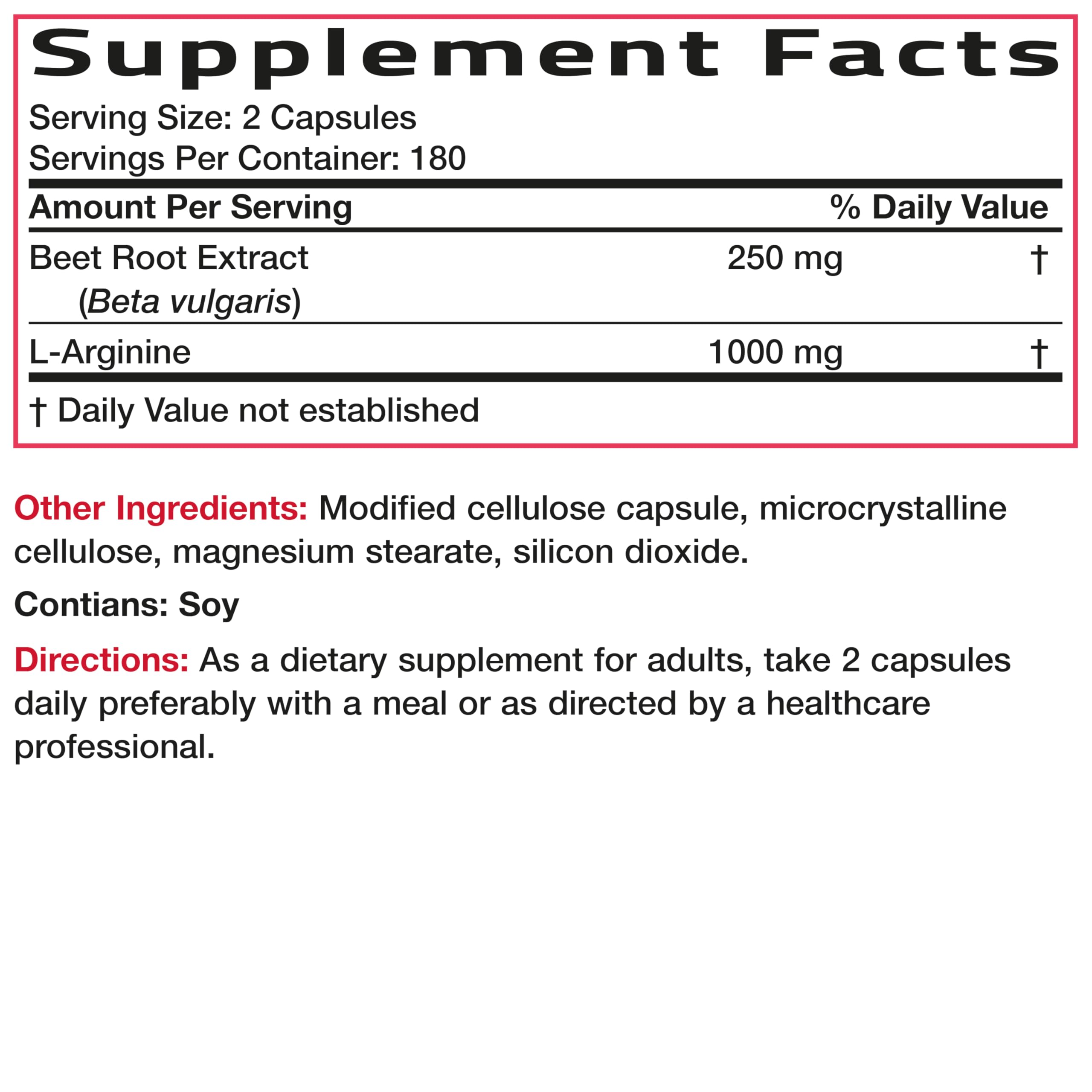 Bronson packaging and serving illustration showing capsules and serving size.