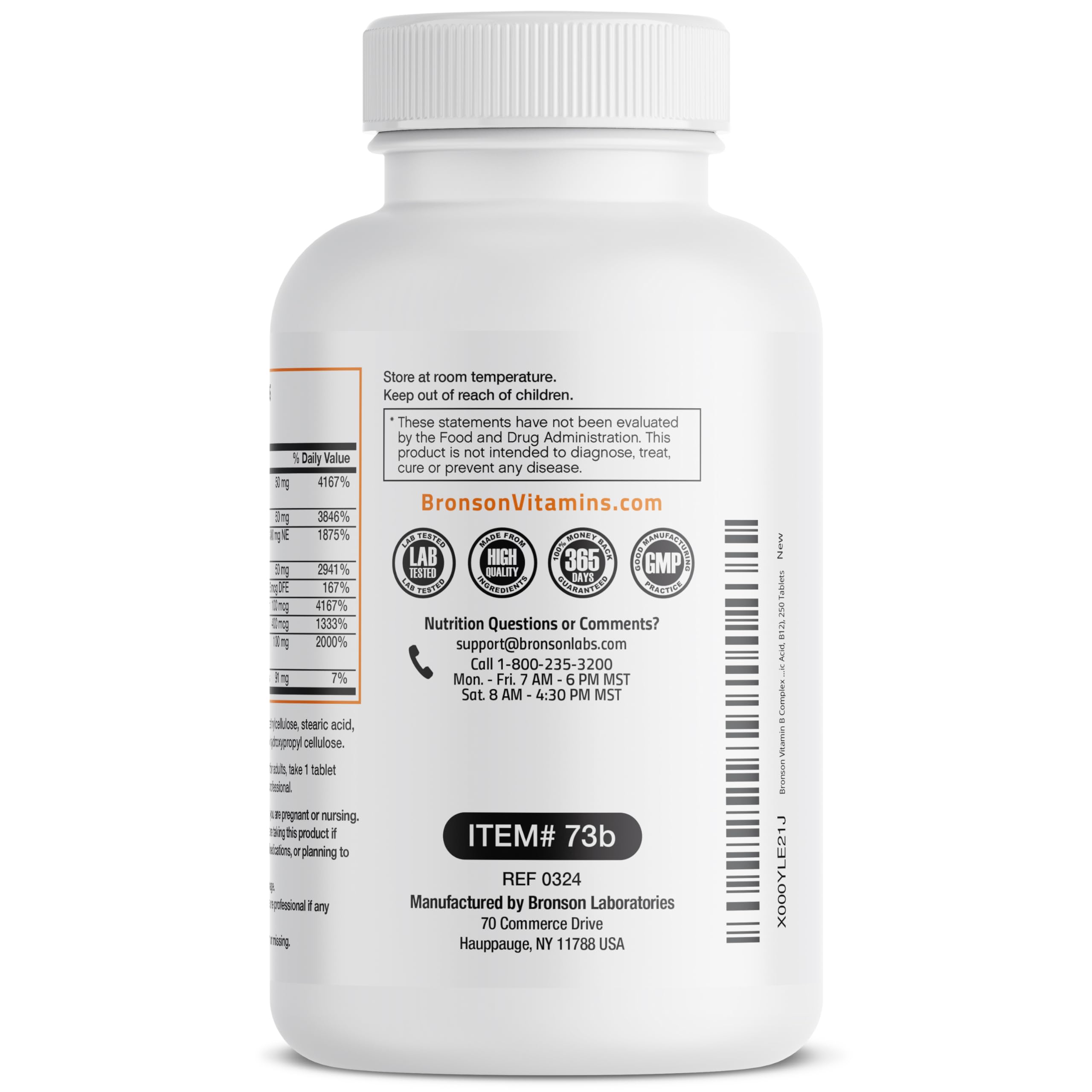 Bronson Super B Complex sustained-release icon implies long-lasting vitamin support.