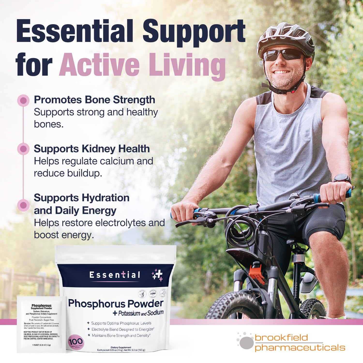 Brookfield Phosphorus Supplements bone-health bottle highlights mineral balance