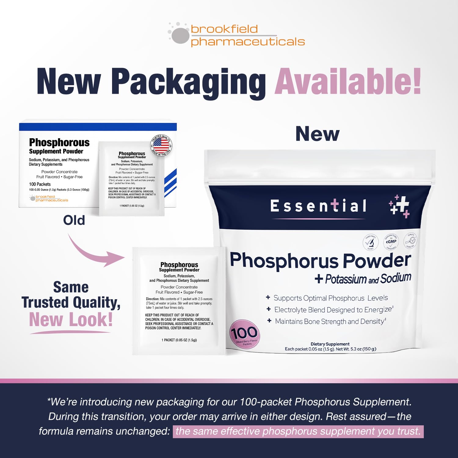 Brookfield Phosphorus Supplements dissolving easily in water for on-the-go hydration