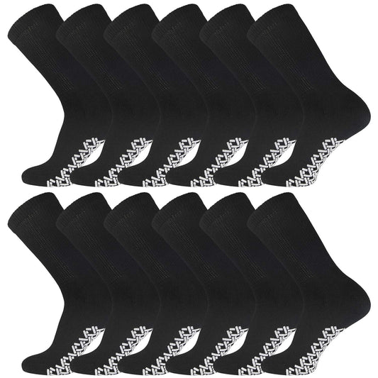 Brooklyn Socks non-skid diabetic crew socks with bottom grip for secure indoor traction.