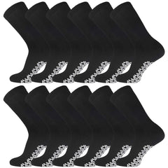 Brooklyn Socks non-skid diabetic crew socks with bottom grip for secure indoor traction.