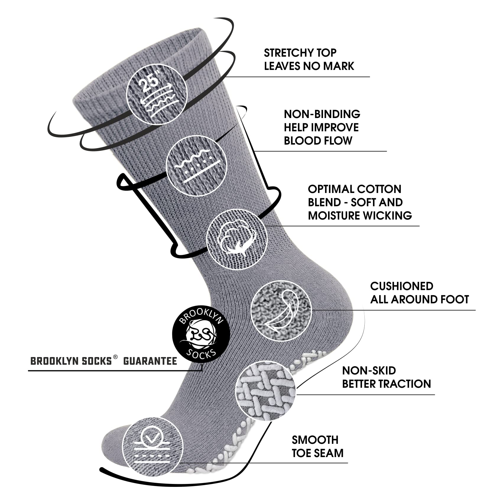 Brooklyn Socks physician-approved diabetic socks for sensitive feet