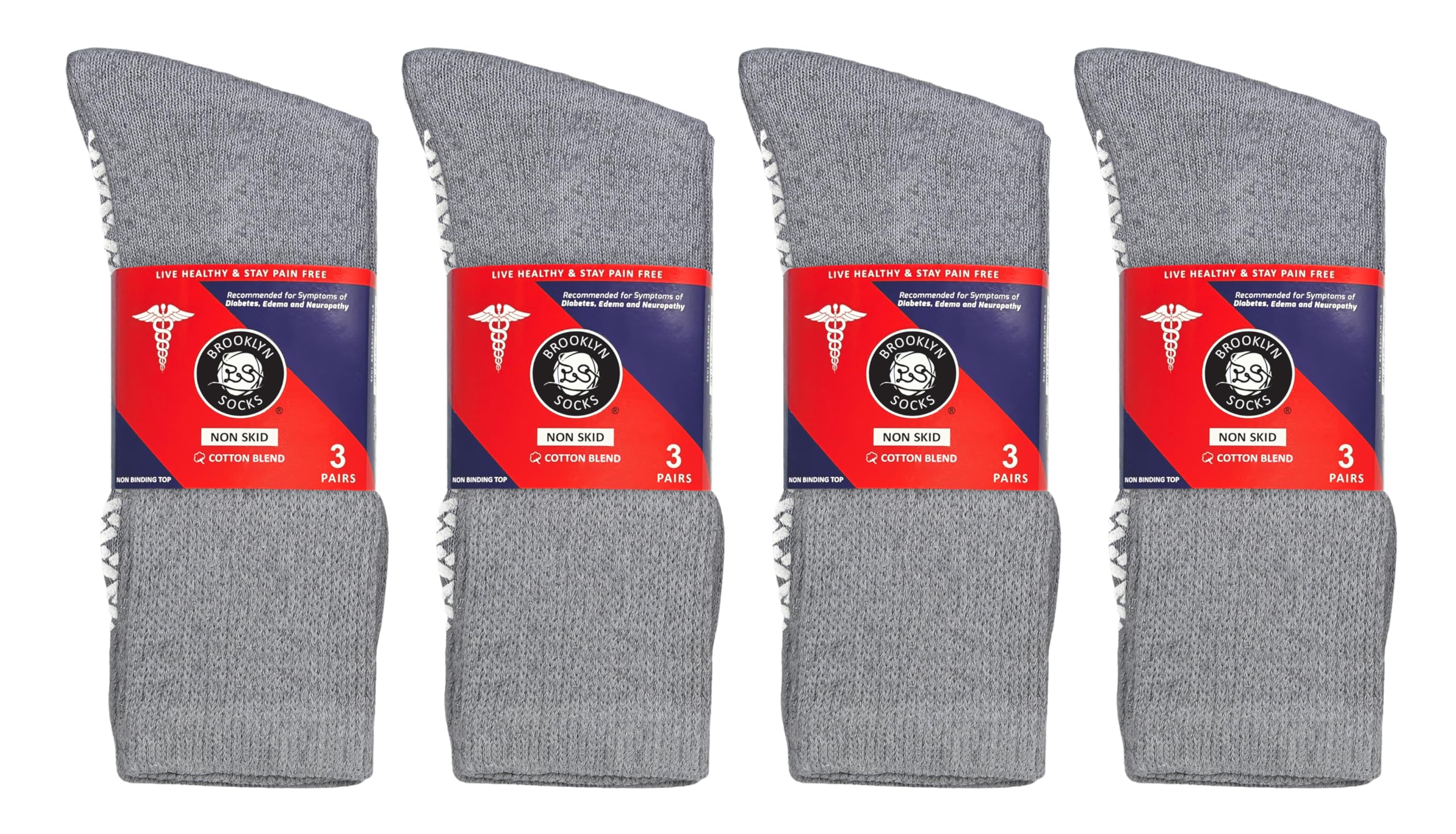 Brooklyn Socks size 13-15 crew fit larger feet comfortably