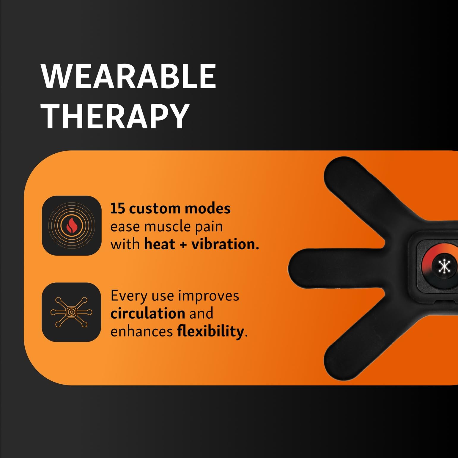 Brownmed Intellinetix multi-site wrap delivers heat therapy across back, arms, and legs.