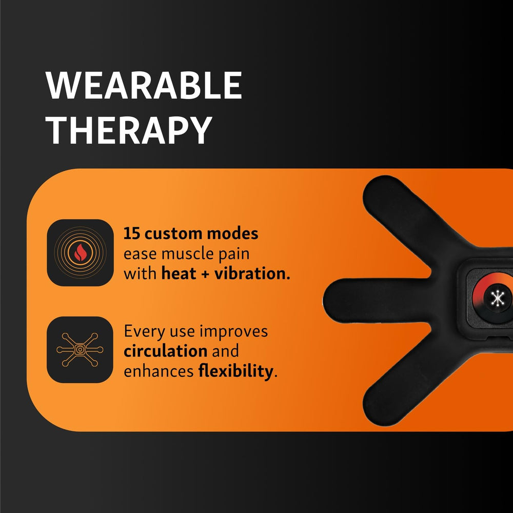 Brownmed Intellinetix multi-site wrap delivers heat therapy across back, arms, and legs.