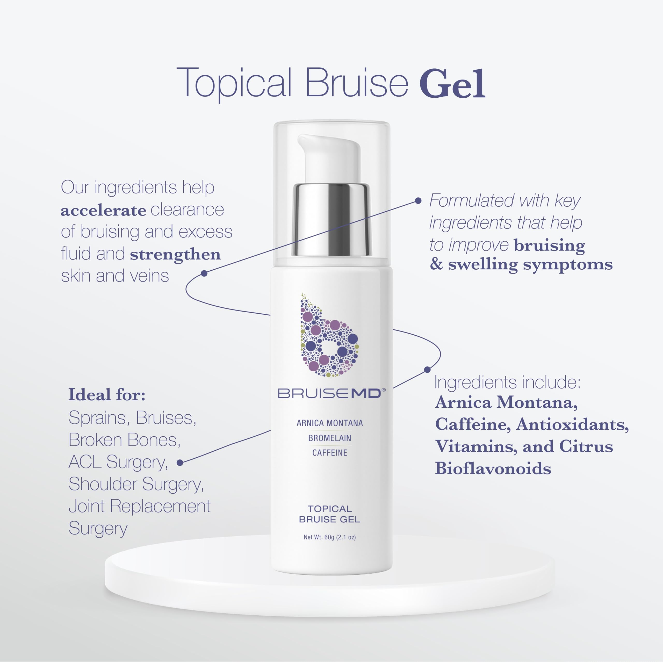 BruiseMD application in massage form for post-injury comfort
