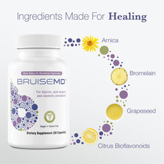 Natural ingredients graphic showing grapeseed extract and citrus bioflavonoids