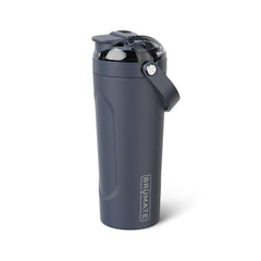 BrüMate MultiShaker with MagFlip lid in Nightfall Blue for leakproof performance.