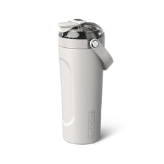 BrüMate MultiShaker with MagFlip lid open for quick, mess-free shaking on the go.