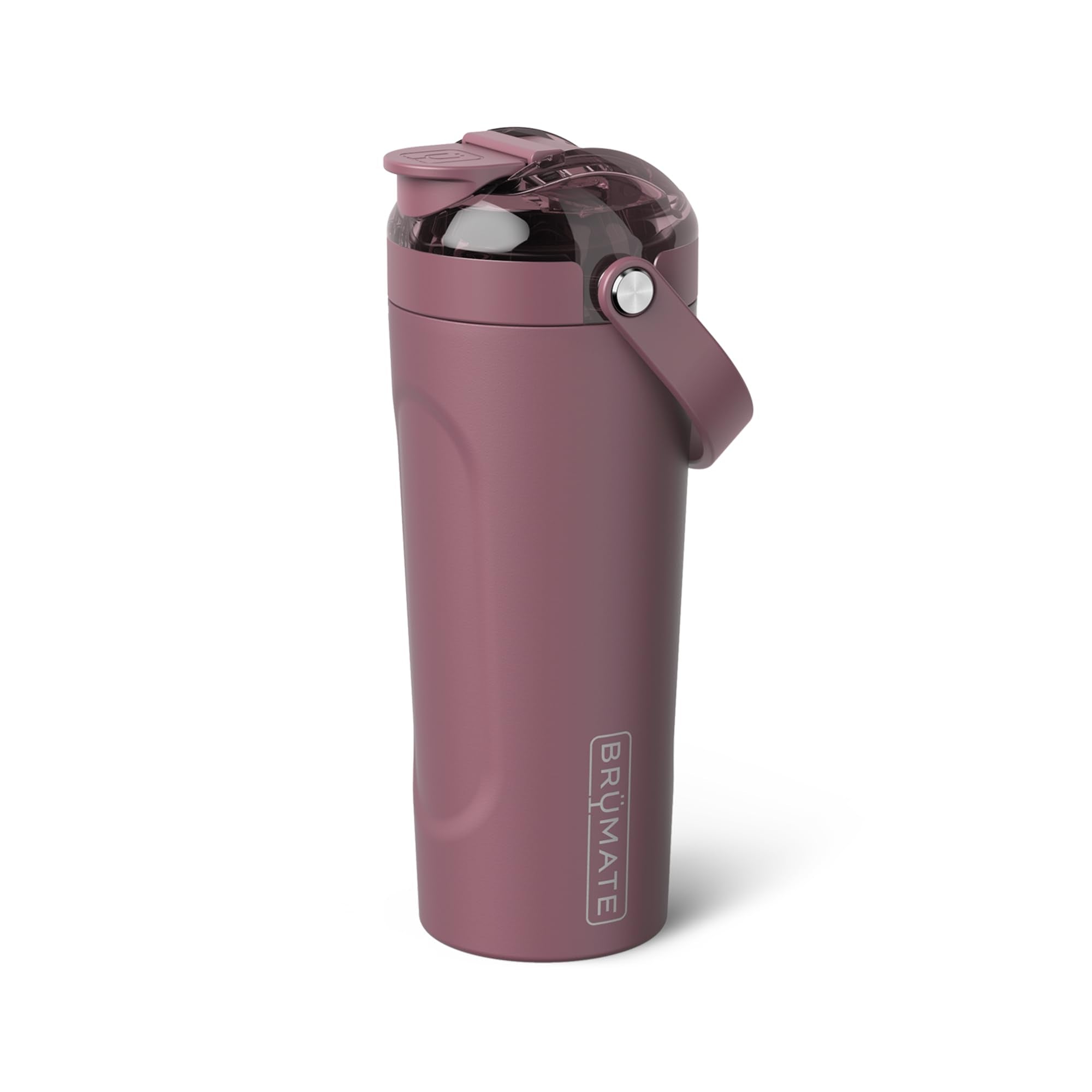 BrüMate MultiShaker MagFlip lid in action for easy access to your shake.