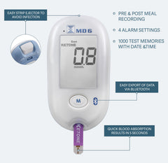 BRUNO MD6 lancing device ready for quick blood samples.