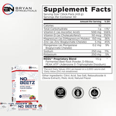 Bryan Nitriceuticals N.O. Beetz dissolving in water to boost nitric oxide naturally.