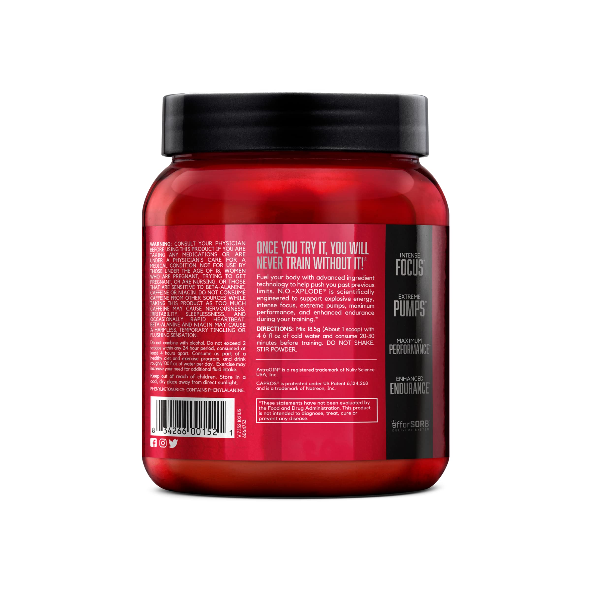 BSN N.O.-XPLODE green apple tub offering crisp taste and steady energy.