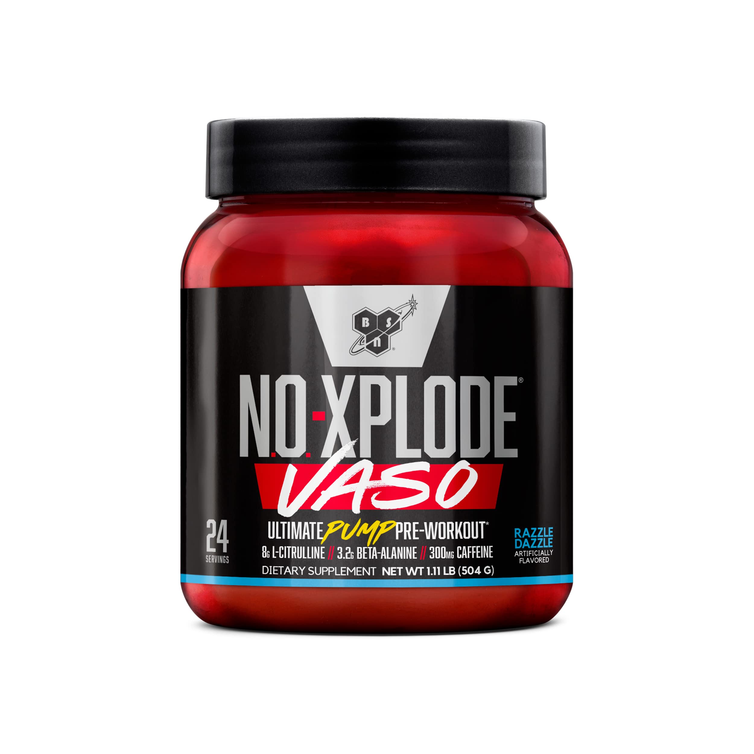 BSN N.O.-XPLODE Vaso pump bottle for intense workouts.