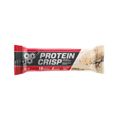 Foil wrapper of BSN Protein Crisp Bar being opened