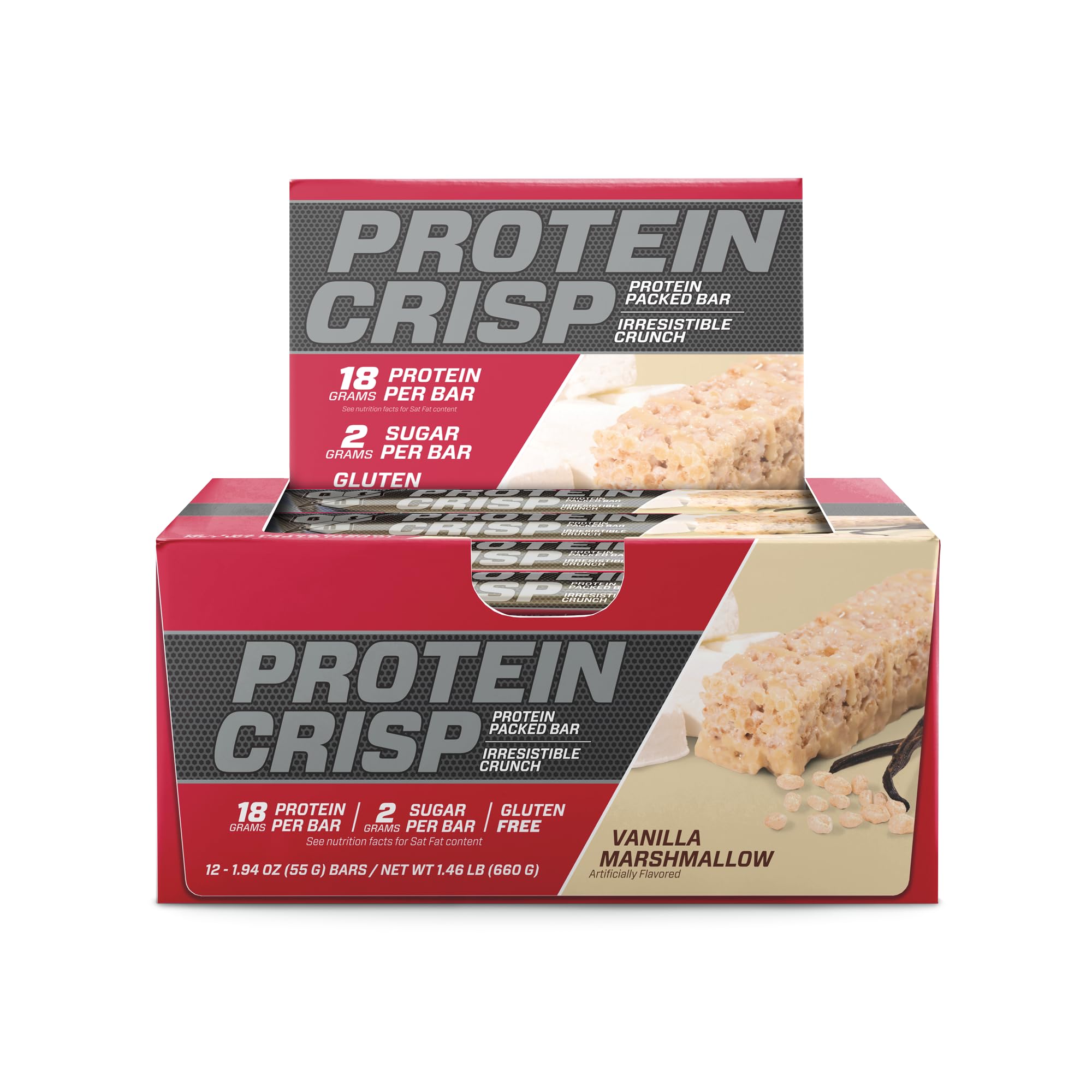 Gym bag with BSN Protein Crisp Bar and shaker