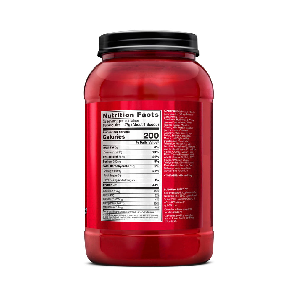 BSN Syntha-6 cookie-dough flavor image suggesting indulgent, protein-packed snack