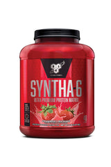 BSN SYNTHA-6 Strawberry Milkshake powder container for post-workout recovery and a shake-like experience