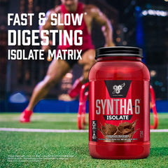 BSN SYNTHA-6 ISOLATE chocolate milkshake serving ready-to-mix option for anytime nutrition