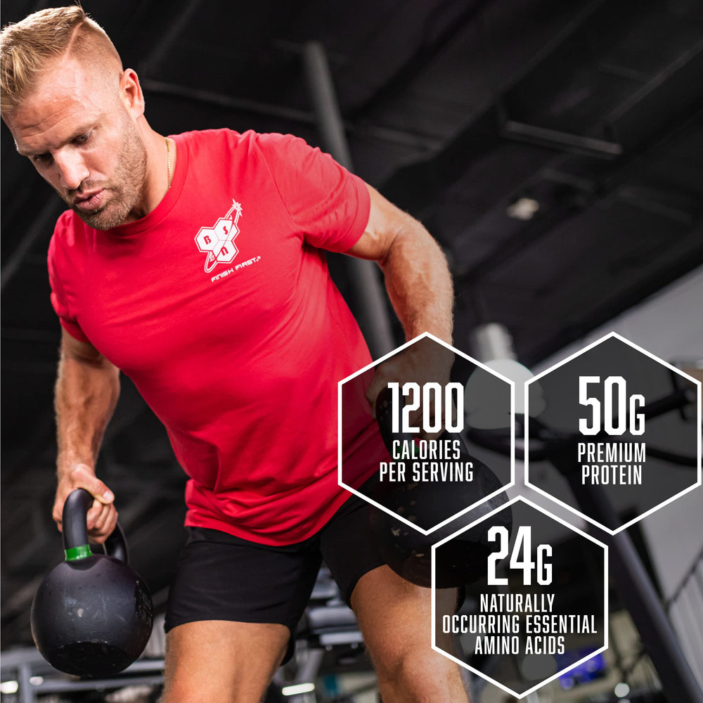BSN TRUE-MASS 1200 rolled oats as carb source for steady energy