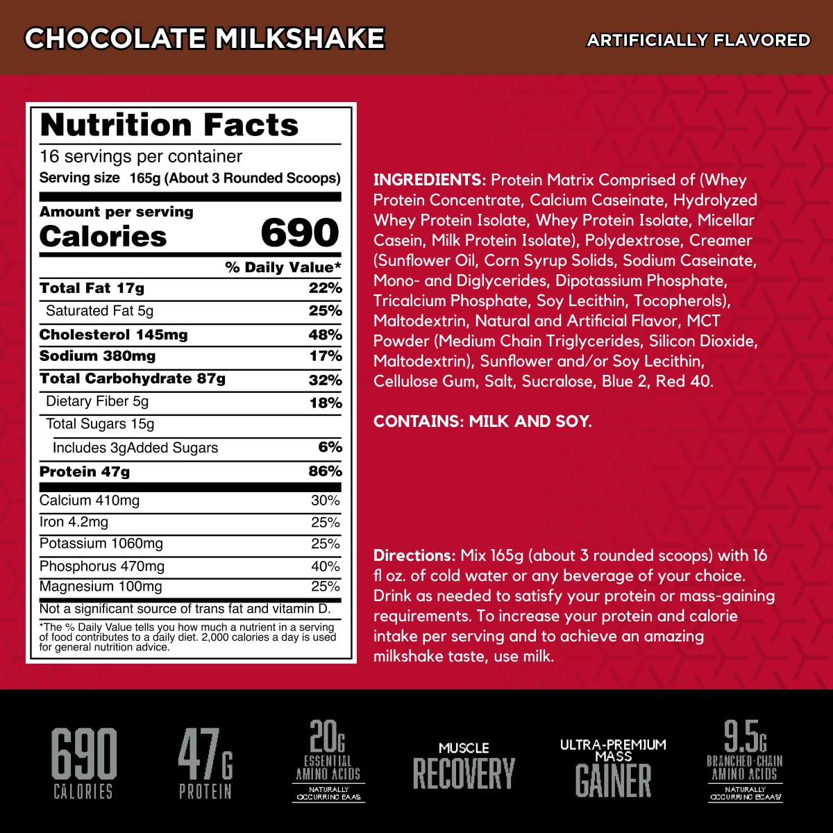 BSN TRUE-MASS scoop beside powder ready to mix for post-workout fueling