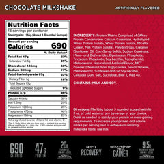 BSN TRUE-MASS scoop beside powder ready to mix for post-workout fueling