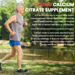 BSSTABBON calcium citrate gummies pour, suggesting convenient, chewable daily calcium on the go.