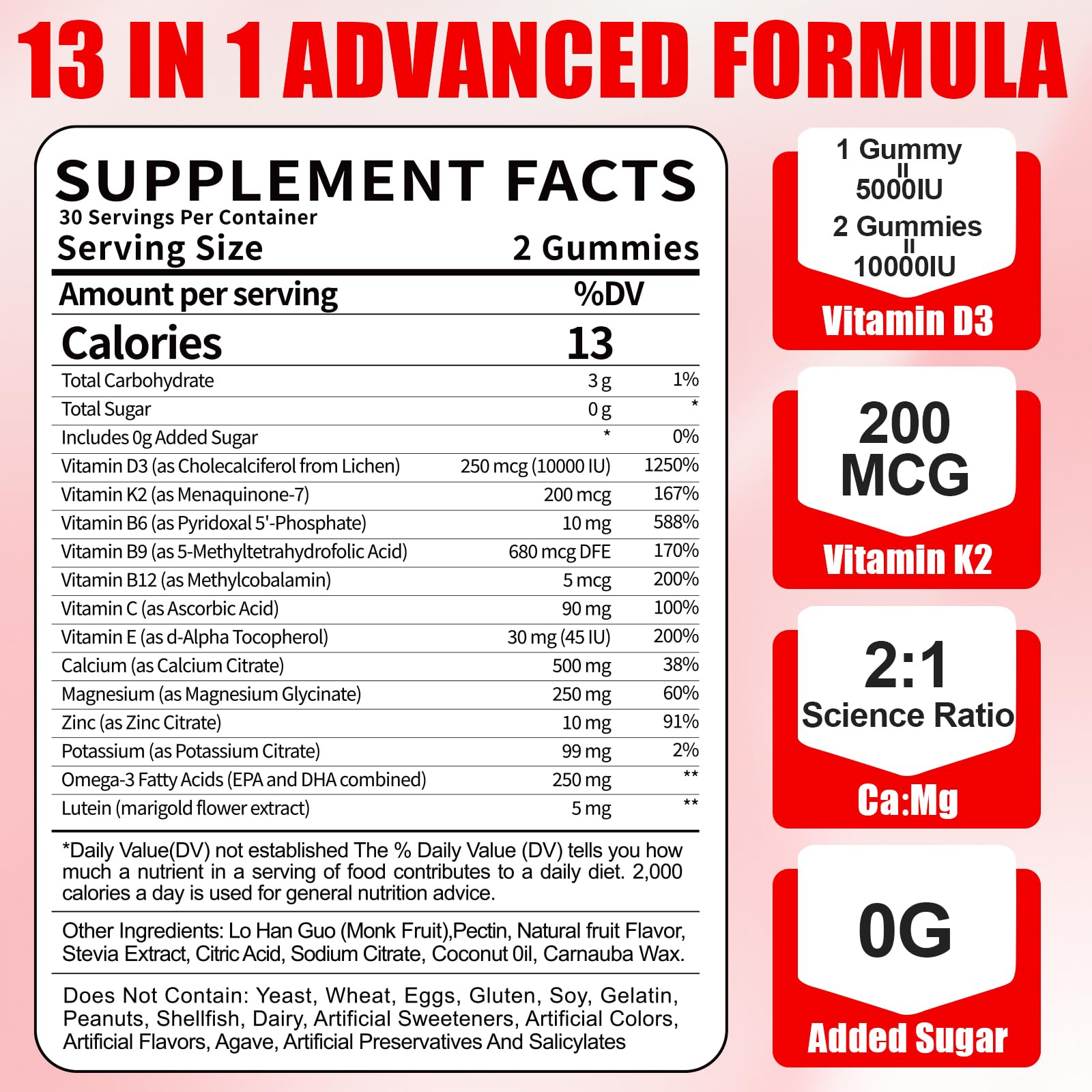 BSSTABBON bottle with nutrition label highlighting high-absorption D3 K2.