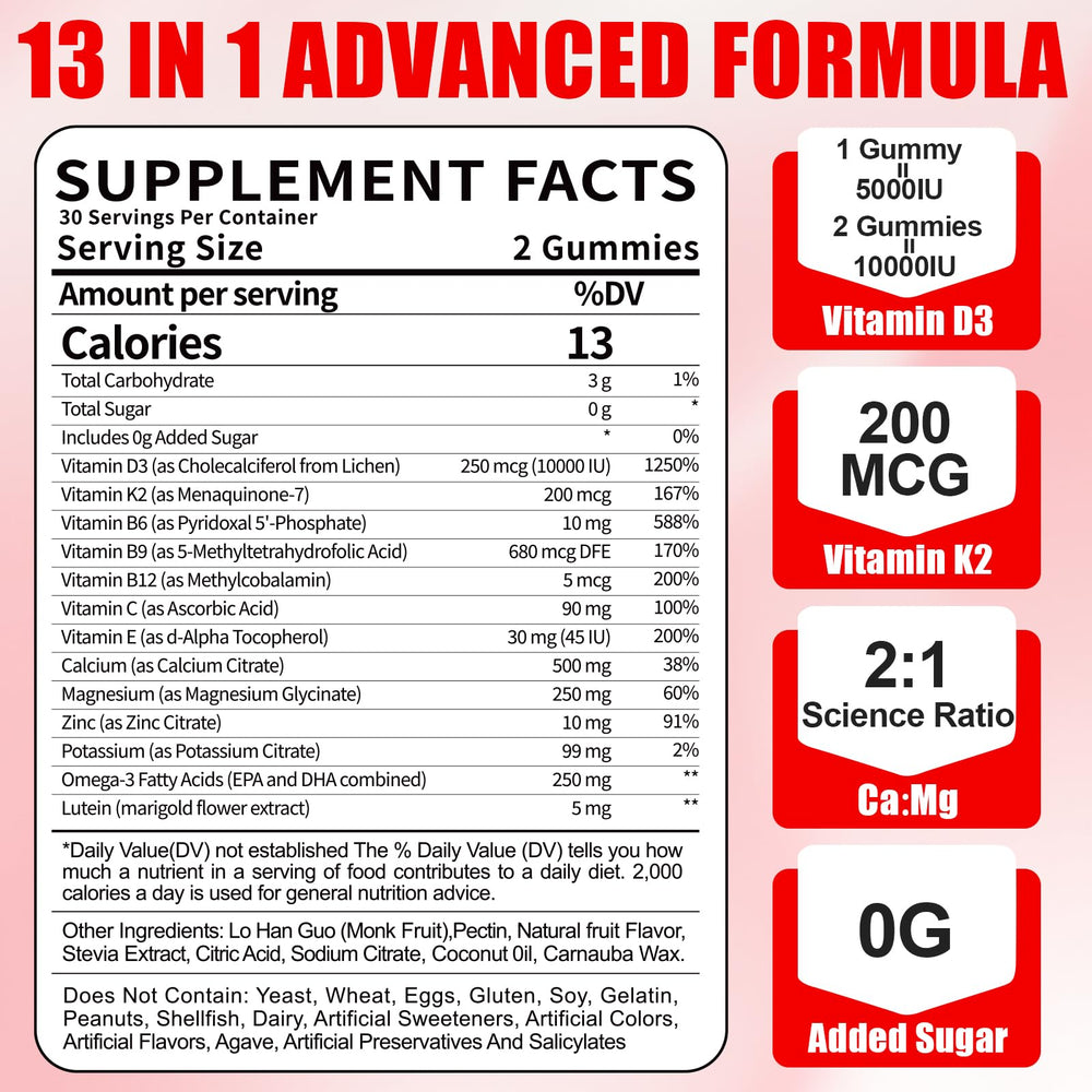 BSSTABBON bottle with nutrition label highlighting high-absorption D3 K2.