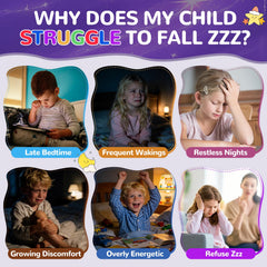 Nutrition panel shows magnesium, zinc, D3, elderberry supporting overall wellness in kids