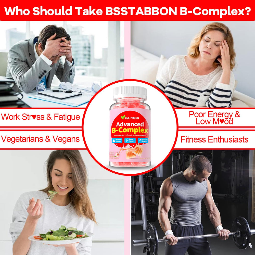 BSSTABBON peach-flavored gummies in a clear pouch showcase monk fruit sweetener.