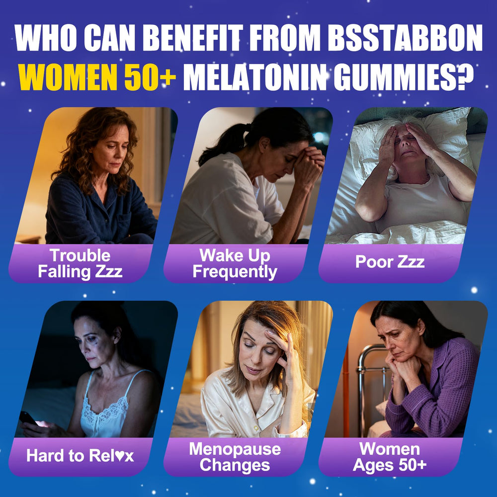 BSSTABBON Sugar-free mixed berry gummies highlight flavorful nighttime option.