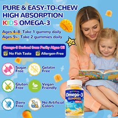 BSSTABBON omega-3 kids product close-up showcases liquid-core design for potent delivery