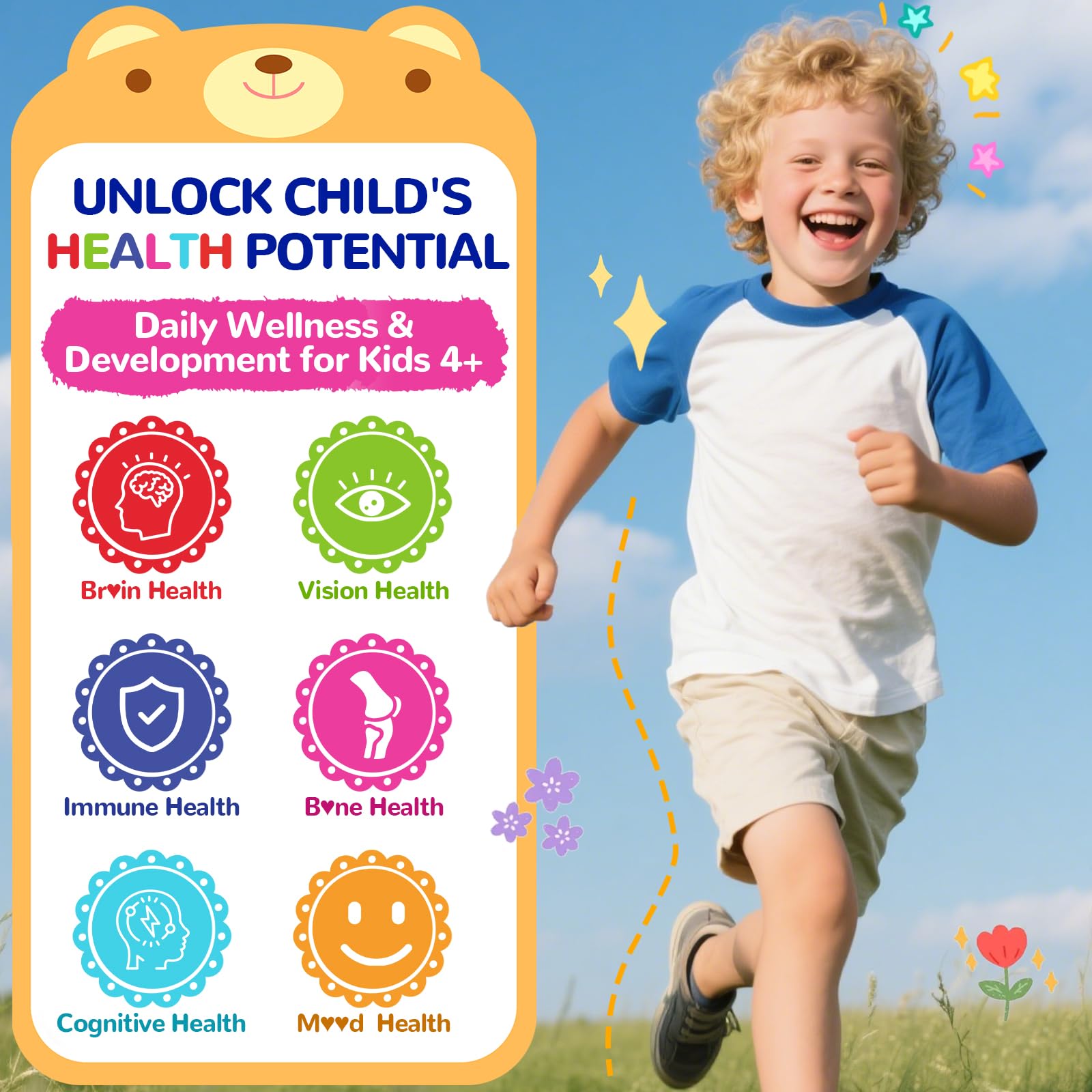 BSSTABBON omega-3 kids gummies on a plate suggest easy daily supplementation