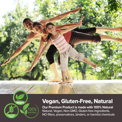 Back label highlights no leaves, stems, or fillers in BTGIN extract.