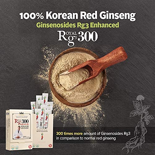 BTGIN RG3 powder with earthy aroma ready to mix into your drink.