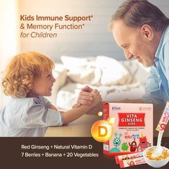 BTGIN Vita Ginseng Kids banana flavor mix appealing to kids