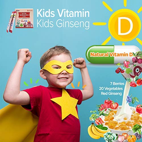 BTGIN Vita Ginseng Kids seven berry extract natural flavor blend