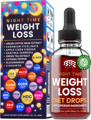 BTQ Bioteque Lab Night Time Drops bottle close-up for night-time appetite support.