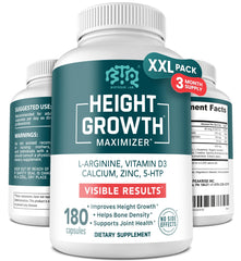 BTQ BIOTEQUE LAB height growth maximizer bottle front showing capsules for height support