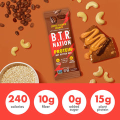 B.T.R. Nation low-carb bar info highlights keto compatibility