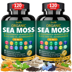 Bualle Sea Moss Capsules bottle ready for daily immune support.