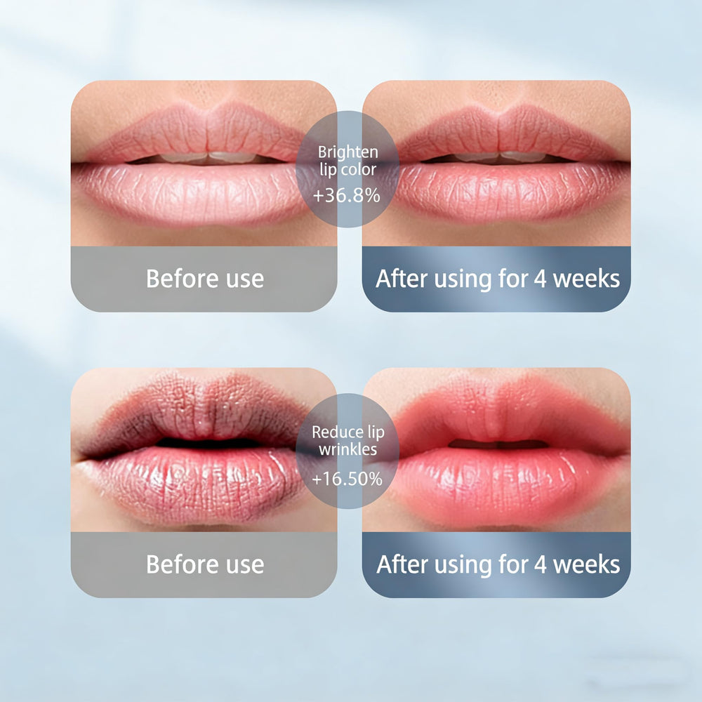Bubwepo LED therapy close-up showing gentle wavelengths on lips
