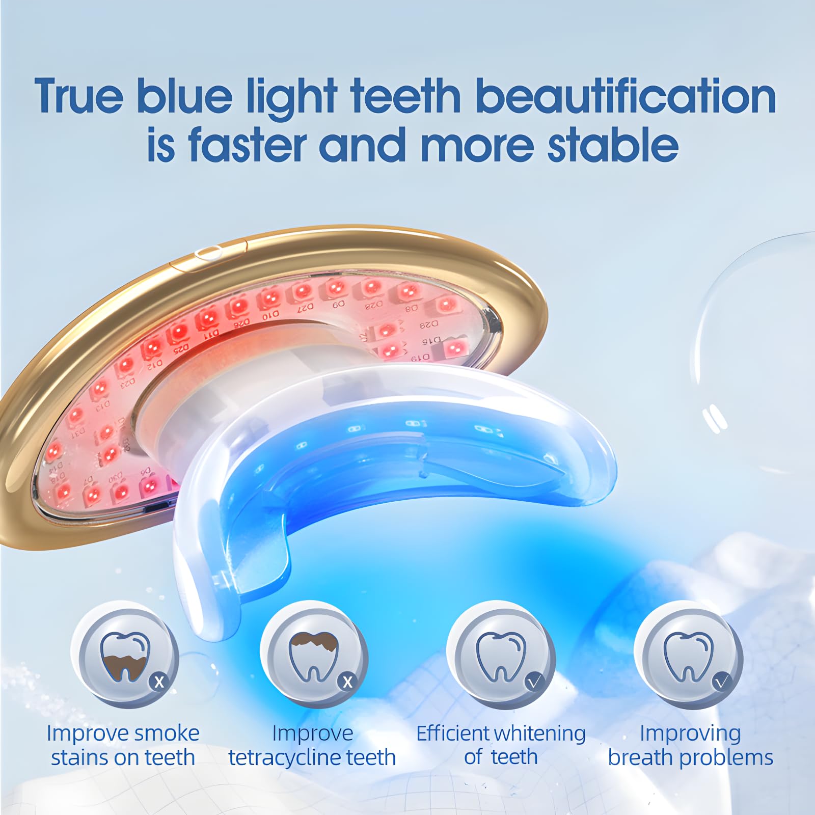 Bubwepo lip care device beeping to indicate session end