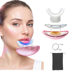 Bubwepo red-light lip plumper device closeup highlighting color-boosting therapy